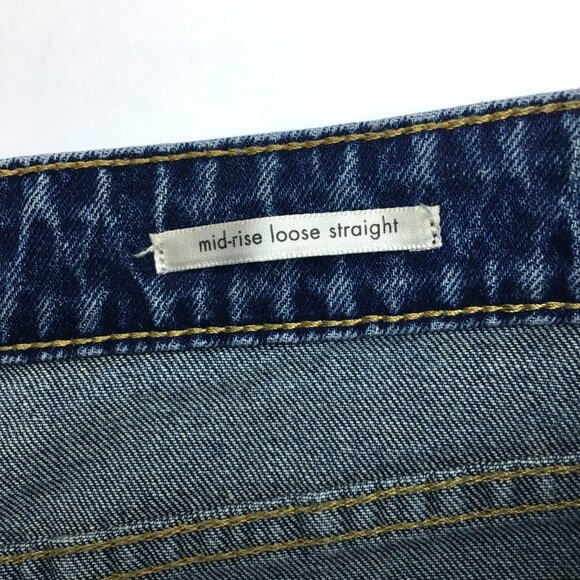 Wrangler Women's Loose Straight Leg Jeans Mid Rise Stretch Size 16 length 30" - Picture 3 of 9